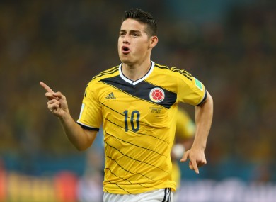 James Rodriguez was one of the stars of the 2014 World Cup.