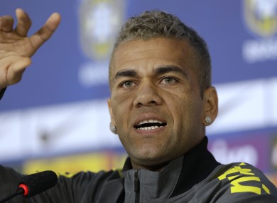 Dani Alves: poor World Cup with Brazil.