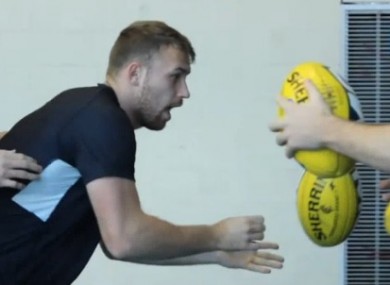 Sheehan is put through his paces in training.