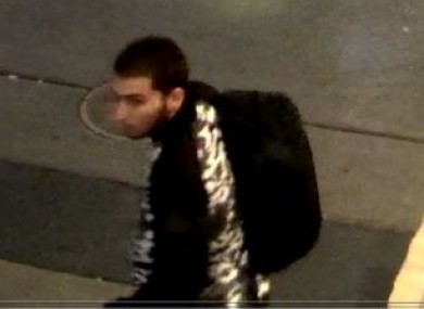 The man wanted by police in the investigation into the stabbing.