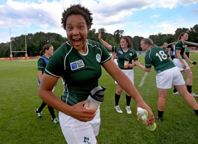 Spence celebrates Friday's win over the US.