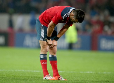 Murray, Munster captain for the evening, was highly frustrated by his side's display.