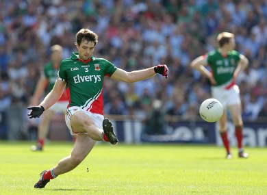 Relief: Mayo star Ger Cafferky lined out for Ballina.