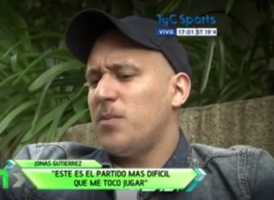 Gutierrez appeared on Argentine TV.