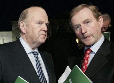 Michael Noonan and Enda Kenny won't say publicly if they favour an independent Scotland (File photo)
