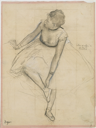 The painting stolen was one of a series of dancers by Degas. This drawing was part of that series - but not he piece of work taken.