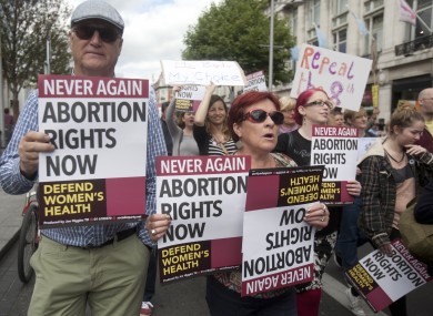 A pro-choice march in Dublin.