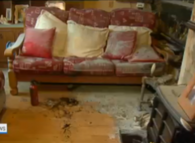 The aftermath of the attack.