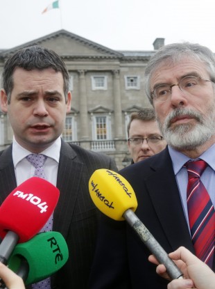 Pearse Doherty and Gerry Adams are in New York today.