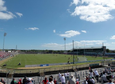 A general view of Casement Park in Belfast.