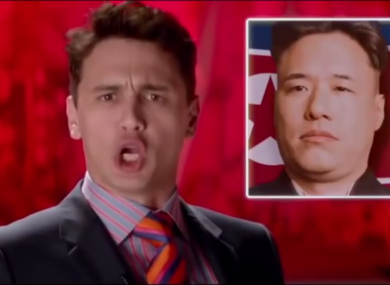James Franco plays TV host Dave Skylark in The Interview