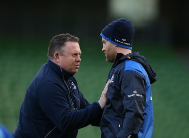 O'Connor tells Luke Fitzgerald exactly what he's looking for this weekend.