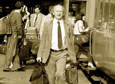 President Michael D Higgins, back in the day.