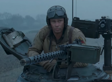A still from Fury, one of the films leaked.