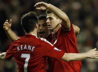 Gerrard and Keane previously played together at Liverpool.
