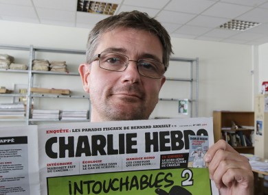 Editor, Stéphane Charbonnier (Charb), died in the attack.