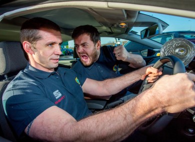 Quinlan and Love/Hate's Laurence Kinlan are ambassadors for Topaz's efficient fuel campaign.