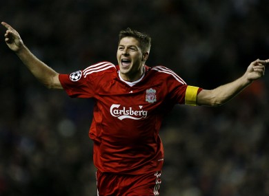Gerrard scored 120 goals in 504 appearances for Liverpool.