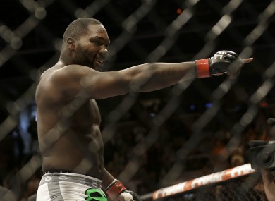 'Rumble' Johnson disposed of Alexander Gustafsson in emphatic fashion to shock the Stockholm crowd.
