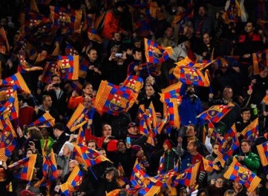 Barcelona fans have been punished for their abuse of Ronaldo.