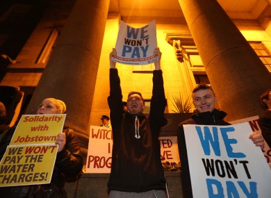 A protest against the arrests was held outside the Department of Justice last week.