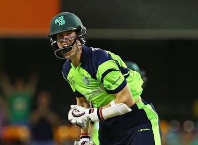 George Dockrell hit the winning runs in Brisbane yesterday.