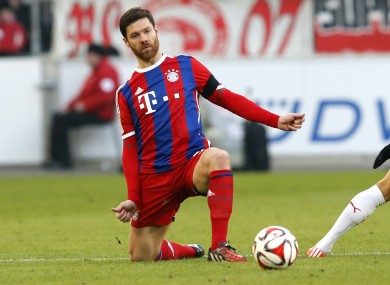 Xabi Alonso was harshly sent off.
