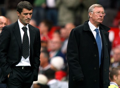 Keane and Ferguson fell out during the end of the former's time at Man United.