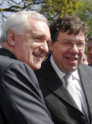Bertie Ahern and Brian Cowen