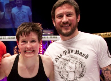 UFC fighter Aisling Daly and coach John Kavanagh.