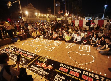A candlelit vigil in Kuala Lumpur last April.