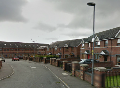 St James Mews in north Belfast.