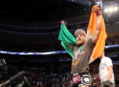 UFC featherweight title challenger Conor McGregor.