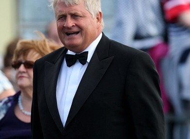 Denis O'Brien attends the wedding of Andrea Corr and Brett Desmond, son of Dermot Desmond taking place in St.Joseph's Church in Miltown Malbay Co Clare.