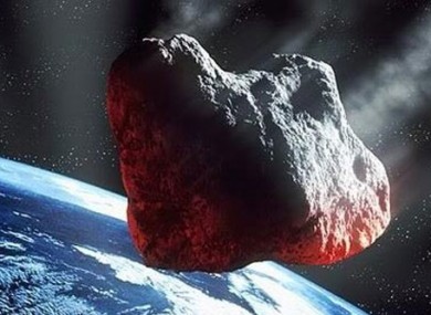 This is not the real meteor. This is from the movie Armageddon.