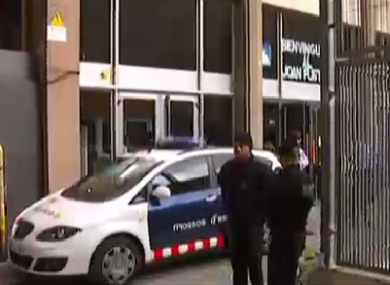 Police outside the school today.