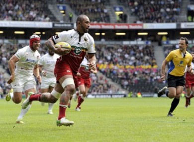 Samu Manoa scored Northampton's only try at Twickenham.
