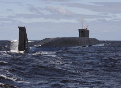 File photo of a Russian submarine.
