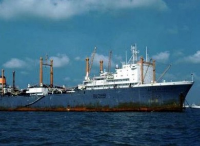 The Dalniy Vostok, the sunk Russian trawler.