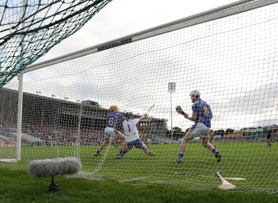 James Logue in action for Tipperary in the 2010 Munster U21 hurling final.