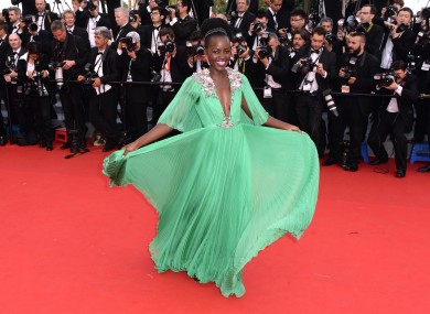 Lupita Nyong'o on the Cannes red carpet