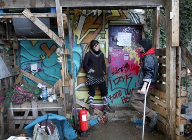 Rosie and Jason at the 'squaters' complex in Grangegorman.