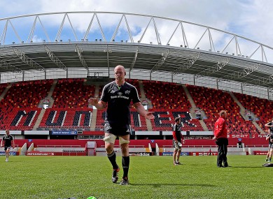 O'Connell trained in Thomond Park today ahead of Pro12 clash with Ulster.