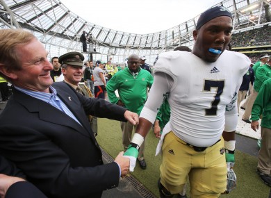 Could Enda Kenny be about to welcome back American football to Ireland?