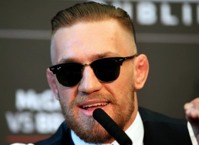 UFC superstar Conor McGregor.