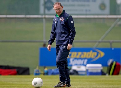 The Boys in Green returned to training today ahead of Saturday's game against Scotland.