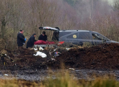 The body of Marie Greene after it was found.
