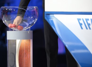 The draw took place in St Petersburg this afternoon.