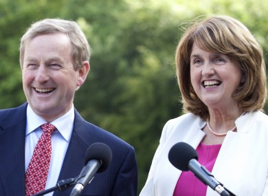 Enda Kenny and Joan Burton will be happy with the latest numbers