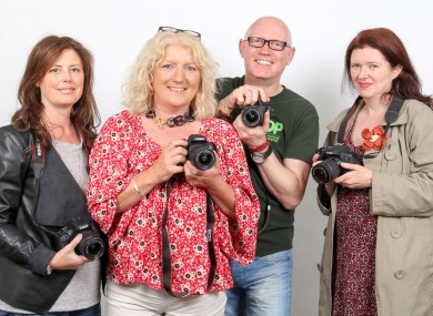 Anna, Linda and Dervilla with Dave McKane, the head of the Institute of Photography in Dublin